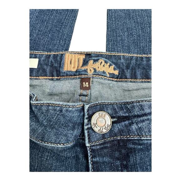 Kut From The Kloth Jeans Womens 14 Blue Katy Boyfriend Straight Leg Medium Wash - Picture 8 of 12